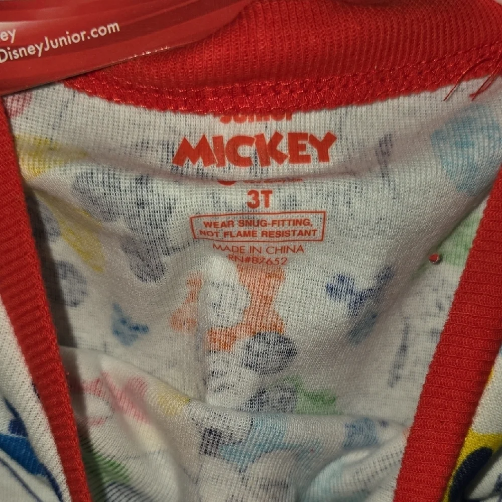(J27) Disney Mickey Mouse Kids Pajamas - Gray and Multicolor